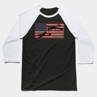 RQ-7 Shadow Military UAV Drone American Flag Gift Baseball T-Shirt